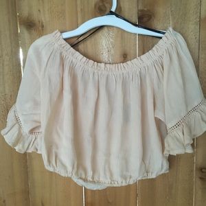 Forever 21 buttercream crop top